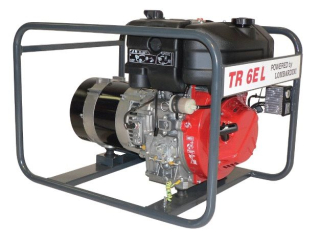 TRESZ TR-6,5 L dízelmotoros áramfejlesztő 6kVA  3x400V Lombardini motor 400ccm
