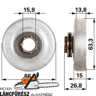 Gyűrűs lánckerék Oregon 35641X, .325'' 7Z