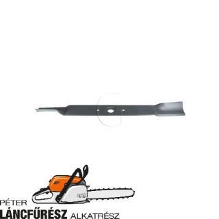 Kaaz LM530 fűnyíró kés L 527 mm, Ø szélső furatok 10 mm