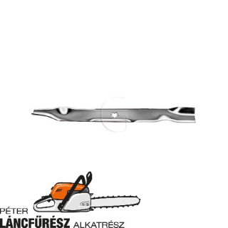 Electrolux 42” cut 134149 fűnyíró kés L 533 mm, vastagság 3,4 mm, W 57,2 mm