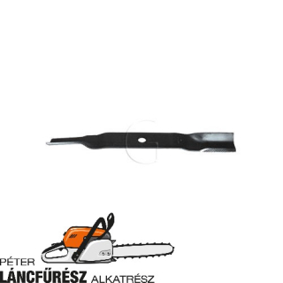 Murray 91742E701, 91742HT fűnyíró kés, L 495 mm, vastagság 4,7 mm, W 57,1 mm