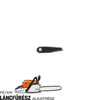 Westwood 3771 fűnyíró kés, L 174 mm, W 50 mm, Ø tengely furat 15 mm