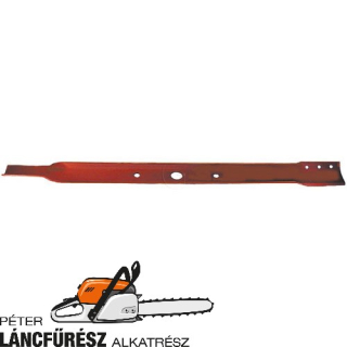 Snapper 19523 fűnyíró kés, L 838 mm, Ø szélső furatok 13,8 mm, vastagság 4,6 mm