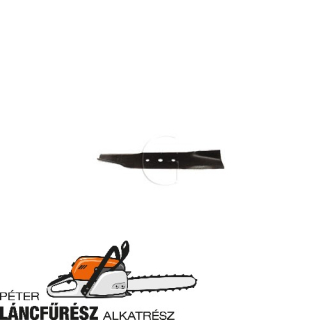 Electrolux 5066687-01 fűnyíró kés, L 301 mm, Ø szélső furatok 8,2 mm