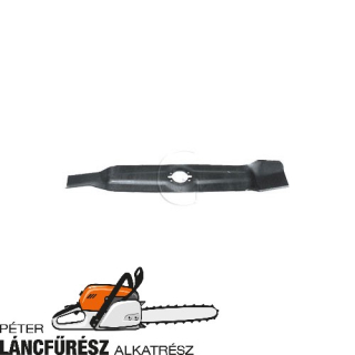 Wolf 171046 fűnyíró kés, L 460 mm, vastagság 2,5 mm, W 75 mm