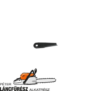 Westwood 4871 fűnyíró kés, L 174 mm, W 50 mm, Ø tengely furat 16 mm 