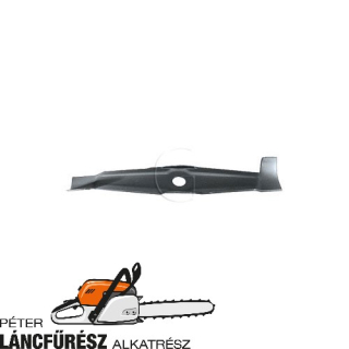 Stiga 1111-0423-01, 2030433 fűnyíró kés, L 460 mm, vastagság 3 mm, W 75 mm 