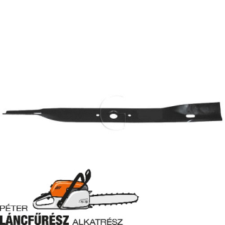 Honda HTR3009 72513751220 fűnyíró kés, L 755 mm, Ø szélső furatok 12 mm 