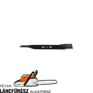 Flandria 493382, 490005 fűnyíró kés, L 430 mm, Ø szélső furatok 25 x 10 mm