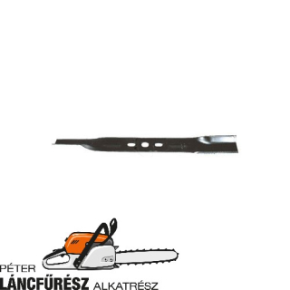 Alko 19” 313931 fűnyíró kés, L 475 mm, Ø szélső furatok 20 x 12,5 mm