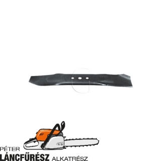 Lawnboy 682909 fűnyíró kés, L 481 mm, Ø szélső furatok 13,5 mm, vastagság 3,3 mm