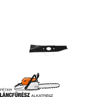 Simplicity 108297 fűnyíró kés, L 293 mm, Ø szélső furatok 9,5 mm