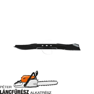 Lawn boy 608094 fűnyíró kés, L 530 mm, Ø szélső furatok 13,5 mm