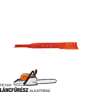 Snapper P213571B 19795 fűnyíró kés, L 525 mm, Ø szélső furatok 9,5 mm
