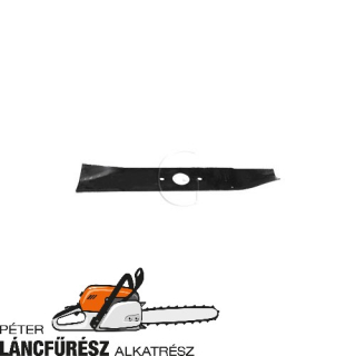 Simplicity 108448 fűnyíró kés, L 424 mm, Ø szélső furatok 9,5 mm