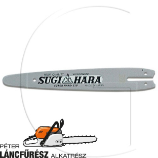 Sugi-Hara vezetőlemez Stihl, Husqvarna 35cm 1,3mm 1/4" 76sz faragó orrpáncélis
