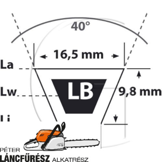  LB Mitsuboshi Ékszíj  L 2560 Li / Abra 1 / W 16,5 mm / Tipus OLB102 