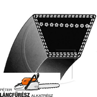 LB Mitsuboshi Ékszíj L 2860 Li / Ábra 1 / W 16,5 mm / Típus OLB114 