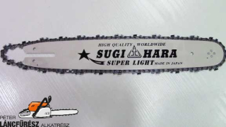 Sugi-Hara SL2M-OL35 normál Stihl 35cm 3/8p 1,3mm 50sz Oregon VXL lánccal