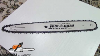 Sugi-Hara vezető Husqvarna 45cm 3/8 1,5mm 68sz + lánccal, keskeny felfogatású