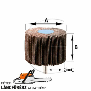 Csiszolo lamellas korong 6mm x 15-40mm szemcse 80