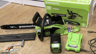 Greenworks GD40CS18 akkumulátoros láncfűrész 40V 40cm, 5Ah aksival és töltővel