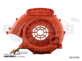 Permetező burkolat Maruyama MD-150 ventillátorház hátoldal felőli,