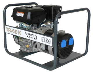 TR-6E K áramfejlesztő KOHLER CH440 motorral  6KVA, 2x230V