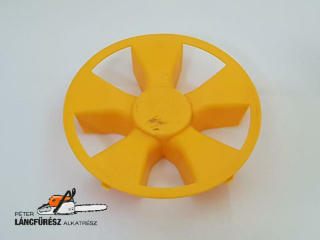 Fűnyíró kerék dísztárcsa Agrimotor FM33 sárga, új