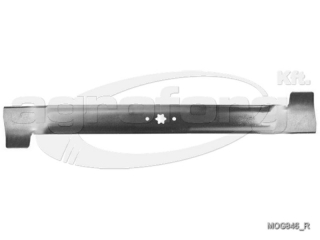 Fűnyíró kés MTD JA155, MTR200 760mm, 6 ágú csillag, 3 furatos