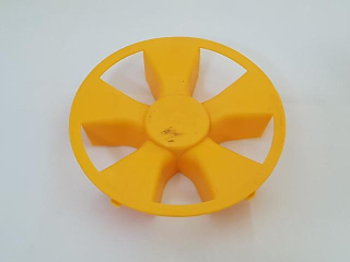 Fűnyíró kerék dísztárcsa Agrimotor FM33 sárga, új