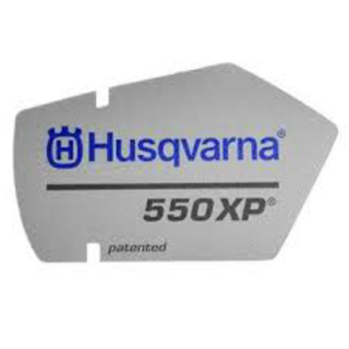 Matrica Husqvarna 550XP inditó fedél  - eredeti