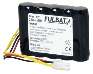 Fulbat FL-HU02akkumulátor LI-ion 18V 2.5Ah husqvarna 310/315/315x robotfűnyíró