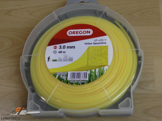 Oregon sárga szögletes fűkaszadamil 3mmx48m