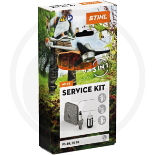 Szervízcsomag Stihl FS 38 55 légszűrő, benzinszűrő, gyertya - erdeti