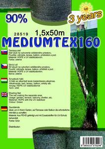Árnyékoló háló Mediumtex 1.5x50m zöld 90% 28519