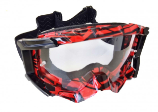 ATV / Enduro / Motor Cross szemüveg (piros)