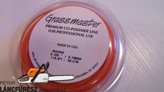 Grassmaster 2,7mm 35 méter kör keresztmetszetű